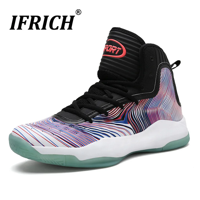 Нескользящая обувь для мальчиков баскетбольные высокие кроссовки удобная