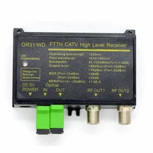 NEW OR31 FTTH CATV Optical Receiver High Level Fiber Optical WDM Converter SC APC Duplex Connector Mini Mode With Inch RF Output