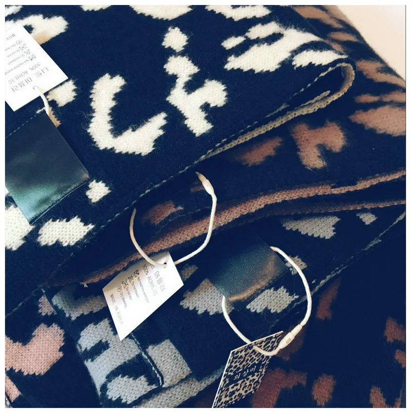 Новый кашемир как Леопардовый цвет Зимняя коллекция 2019 года двухсторонний шарф