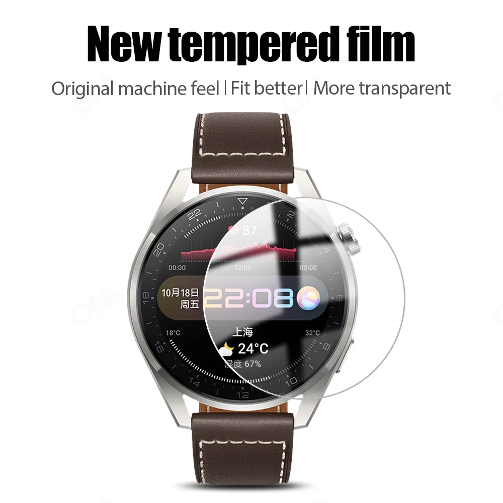 Закаленное стекло для Huawei Watch 3 Pro Аксессуары умных часов 48 мм 46 Защитная пленка