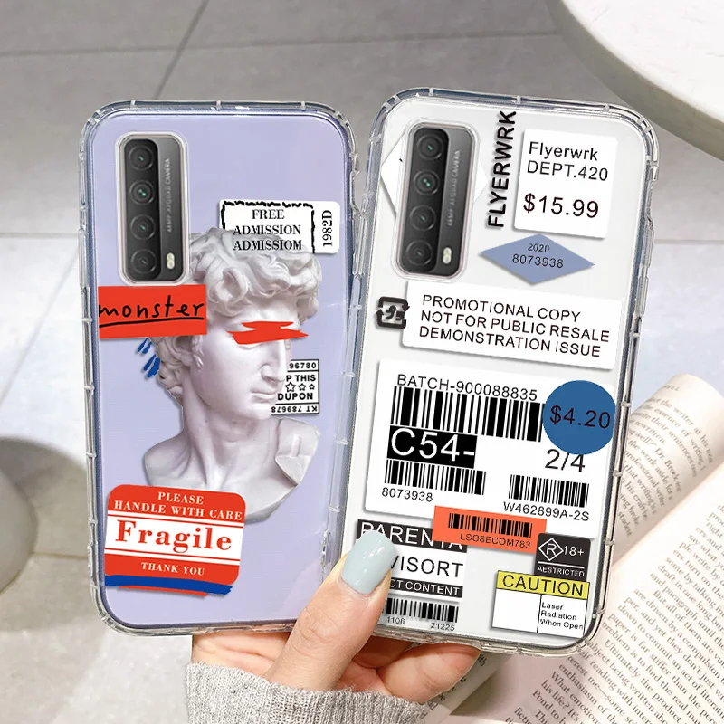 

P40 Lite Case For Huawei P30 Pro Silicone Clear Fundas Huawei P20 Lite E P Smart Plus Z Y9 Prime Mate 20 40 Pro TPU Phone Covers