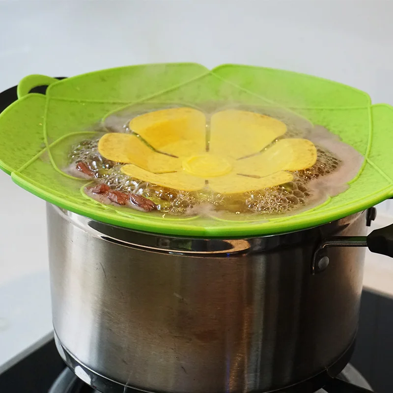 Силиконовая крышка с защитой от разлива для цветочной посуды кухонные гаджеты
