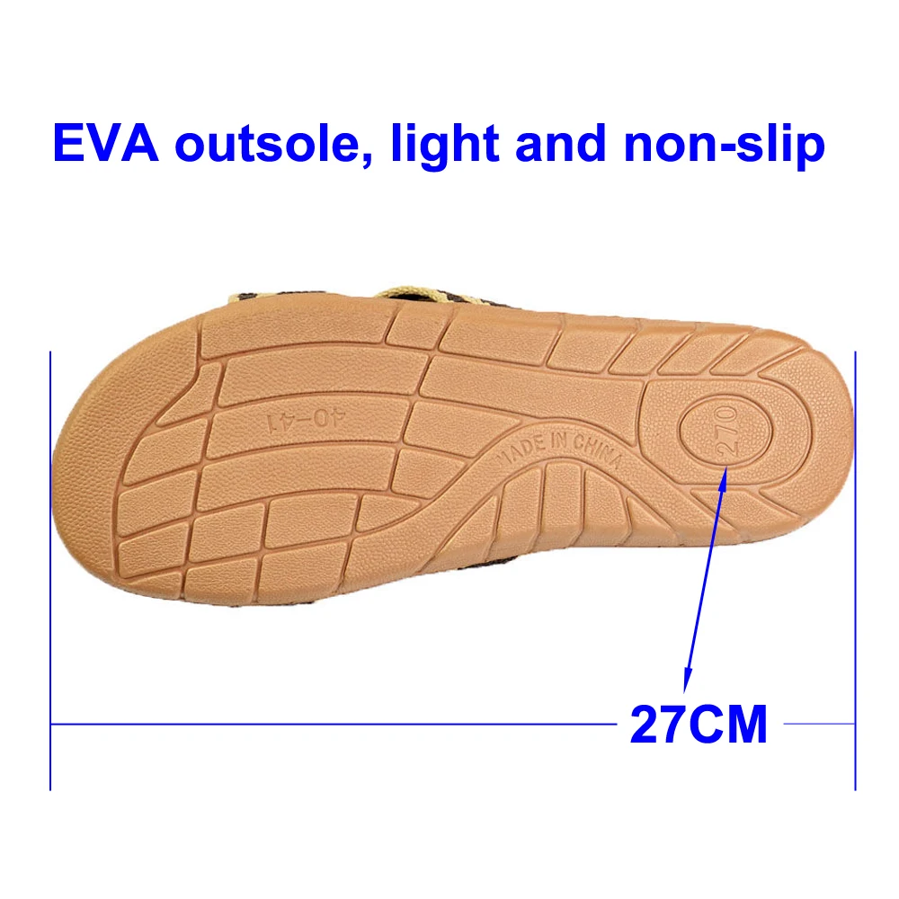 Тапочки из натурального льна летние домашние сандалии для мужчин и женщин