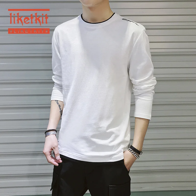 Liketkit осень Для Мужчин's Повседневная рубашка 2019 Мужская с длинными рукавами