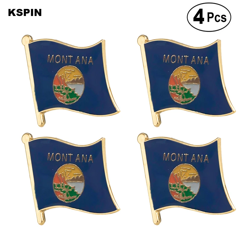 U.S.A Indiana Flag Pin Lapel Badge Brooch Icons 4pcs | Дом и сад