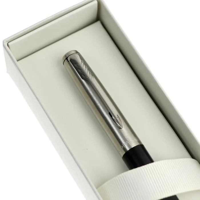 Ручка перьевая Parker Jotter Black Chrome Original F60 пластиковый корпус 0 8 мм R2096894 | Канцтовары