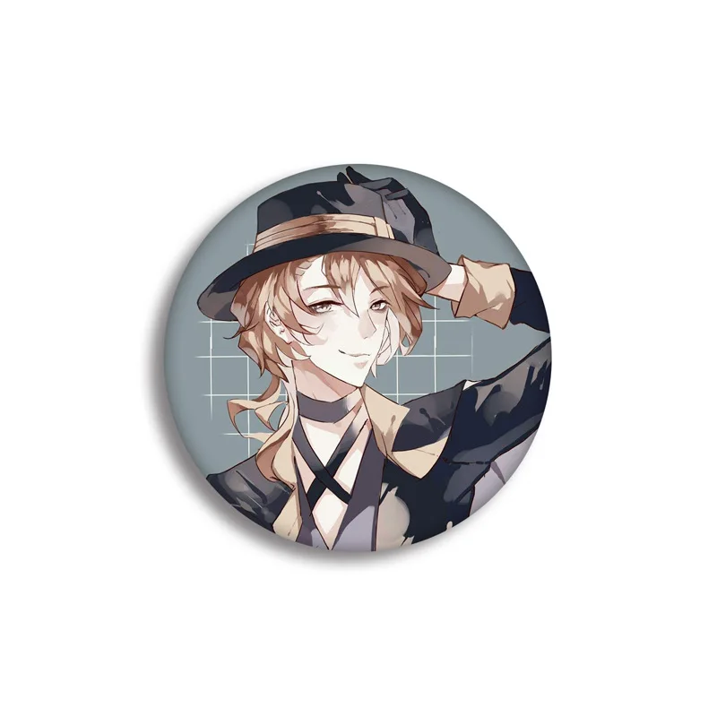 

cute Anime badge Wenhao wild dog surrounding Zhongyuan Zhongzhong taizhizhi badge Brooches for womenpendant pin