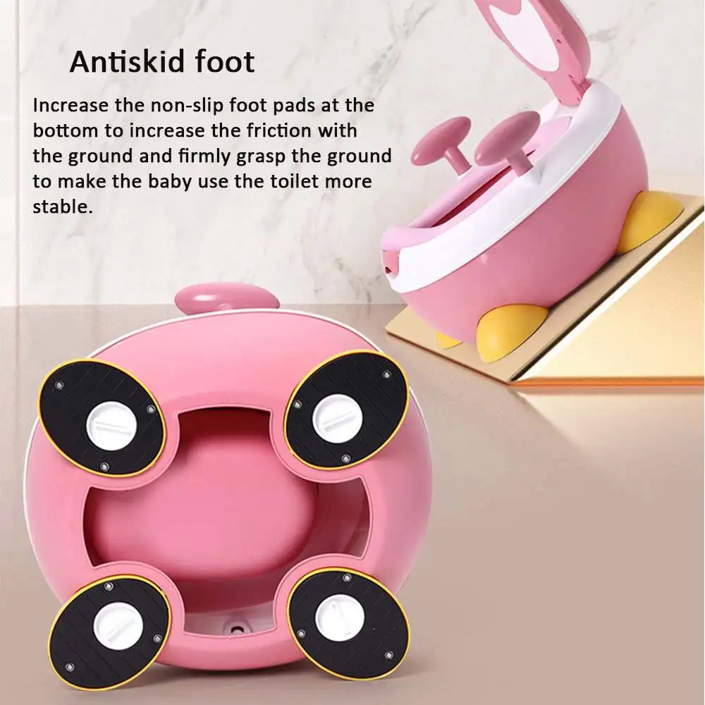 Children Potty Penguin Shape Spatterproof Urine Portable Toilet Freely Adjustable Height for Kid Care RU Fast Delivery | Мать и ребенок