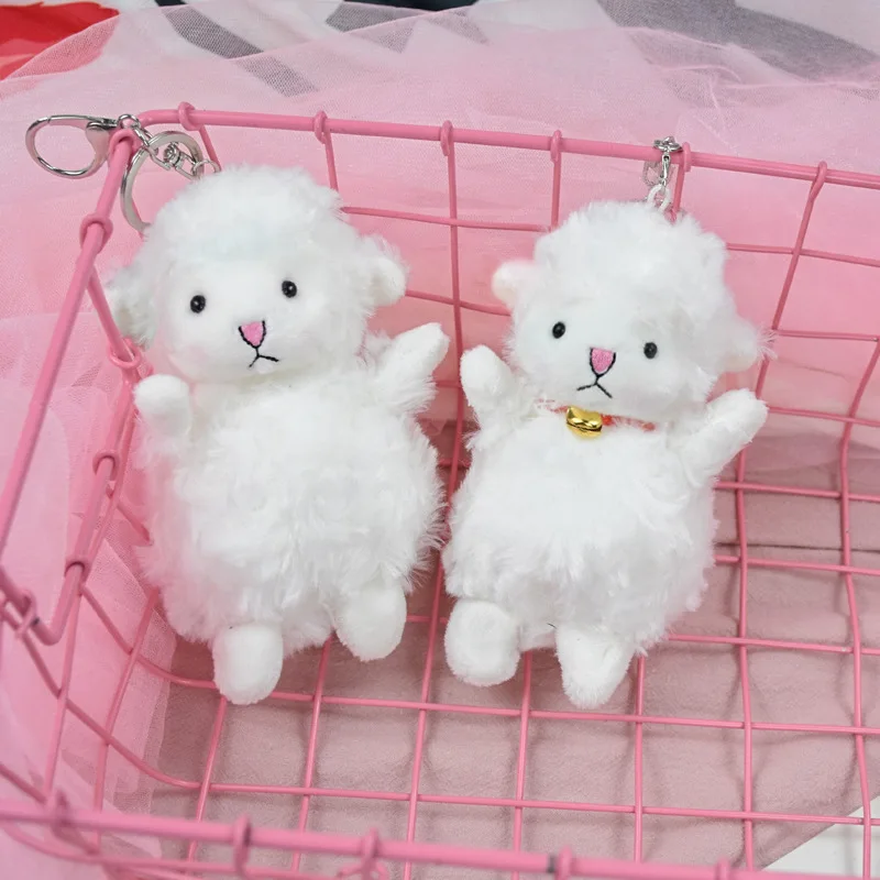 

14cm cute alpaca camel plush toy animal stuffed animal doll soft plush sheep keychain girl school bag ornament gift