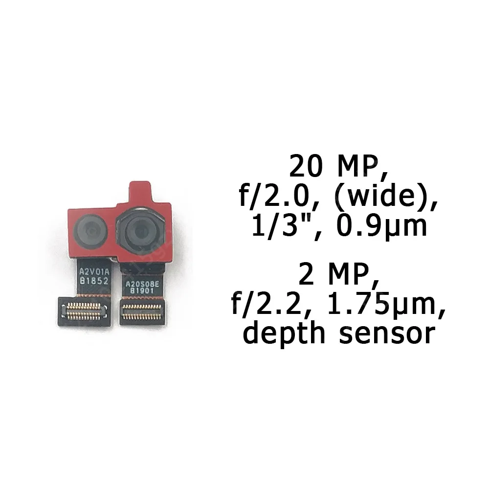 

Original Front Rear View Back Camera For Xiaomi Redmi Note 6 Pro Main Facing Frontal Camera Module Flex Replacement Spare Parts