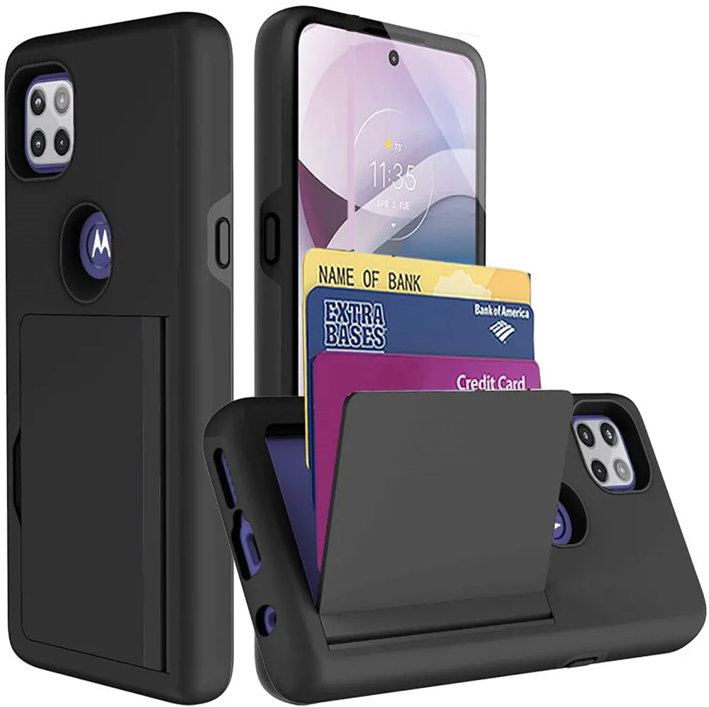 Чехол для Moto One 5G Ace чехол ярких цветов с отделениями карт деловой Motorola G 5g 6 7 ''
