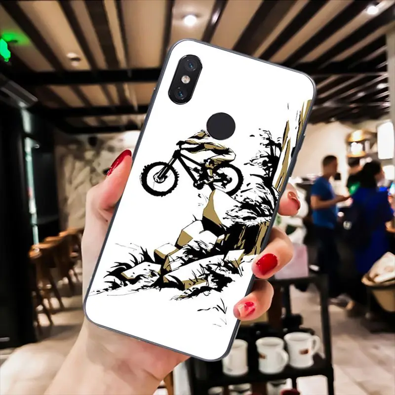 maiyaca amazing mountain bike bicycle mtb design phone case for xiaomi redmi8 4x 6a 9 8t redmi 5 5plus note5 7 note8pro 9 9pro free global shipping