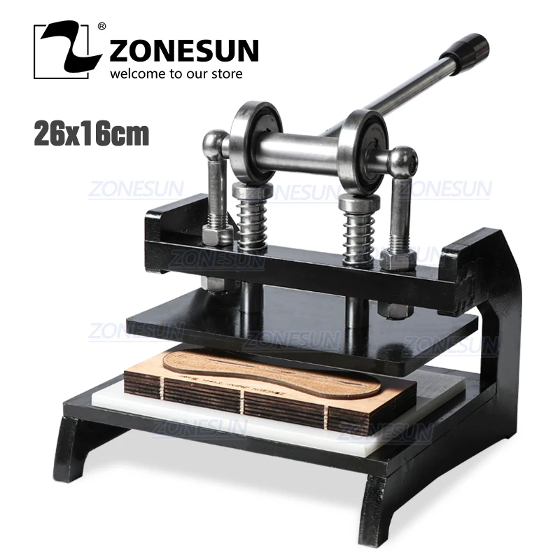 ZONESUN DM-2616N машина для высечки кожи ручной работы сережек пресс-машина пробивки