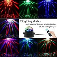 3w led stage light rgb colorful sound activated disco ball lamps laser projector light christmas party kids gift decoration lamp