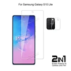 2 в 1 для Samsung Galaxy S10 Lite пленка для объектива камеры и защитная пленка для экрана защитное HD закаленное стекло взрывозащищенное