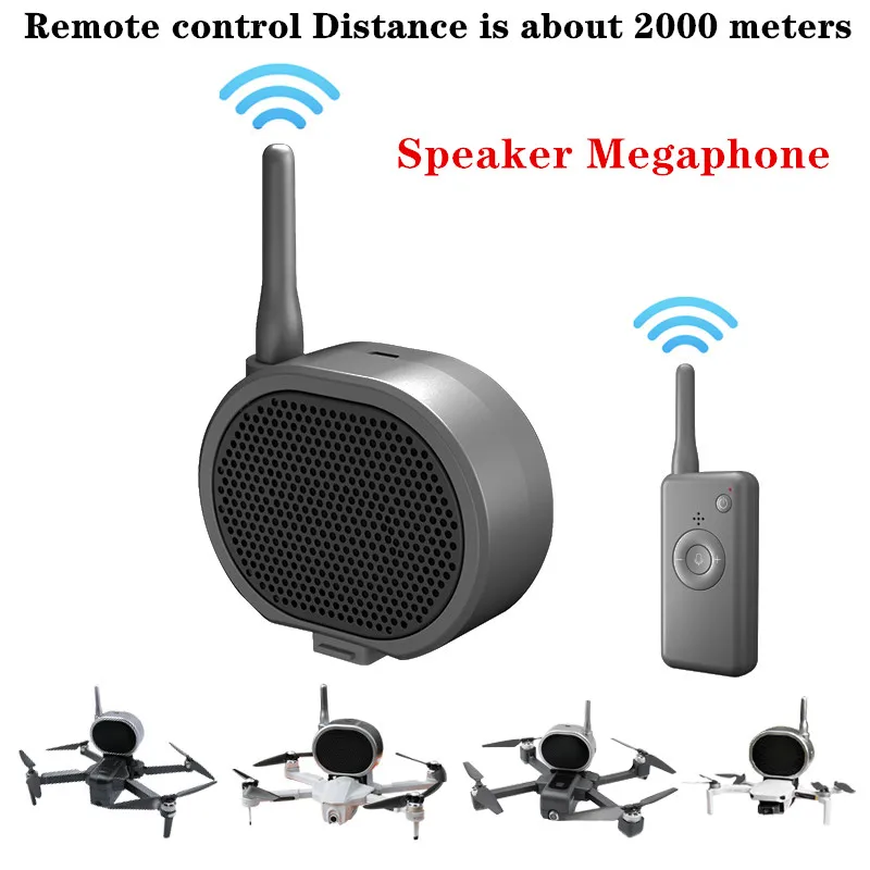 

Drones Speaker Megaphone For Drone Camera Aerial Broadcasting With Loudspeaker Control Distance 2000m for Drone RC Car RC Roat