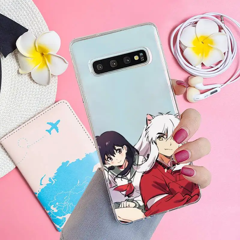 

Anime InuYasha Phone Case Transparent for samsung A 21s 50 71 S 8 9 20 20fe note 10 20 ultra plus
