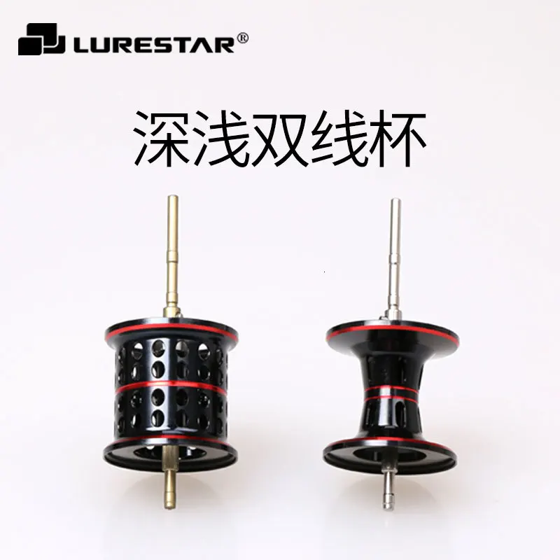 Free Shipping!Lurestar C9-air Low Frofile Baitcasting Reel Double Aluminum Spool Lure Fishing Carbon handle | Спорт и развлечения