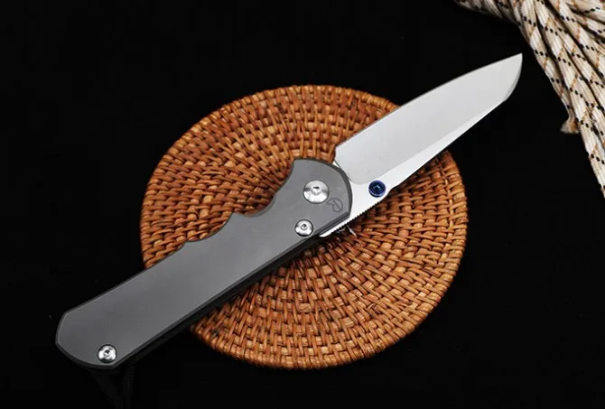 Titanium Alloy Tactical Folding Knife High Quality  S35vn Blade Stone Washing Outdoor Camping Defense Pocket EDC Tool enlarge