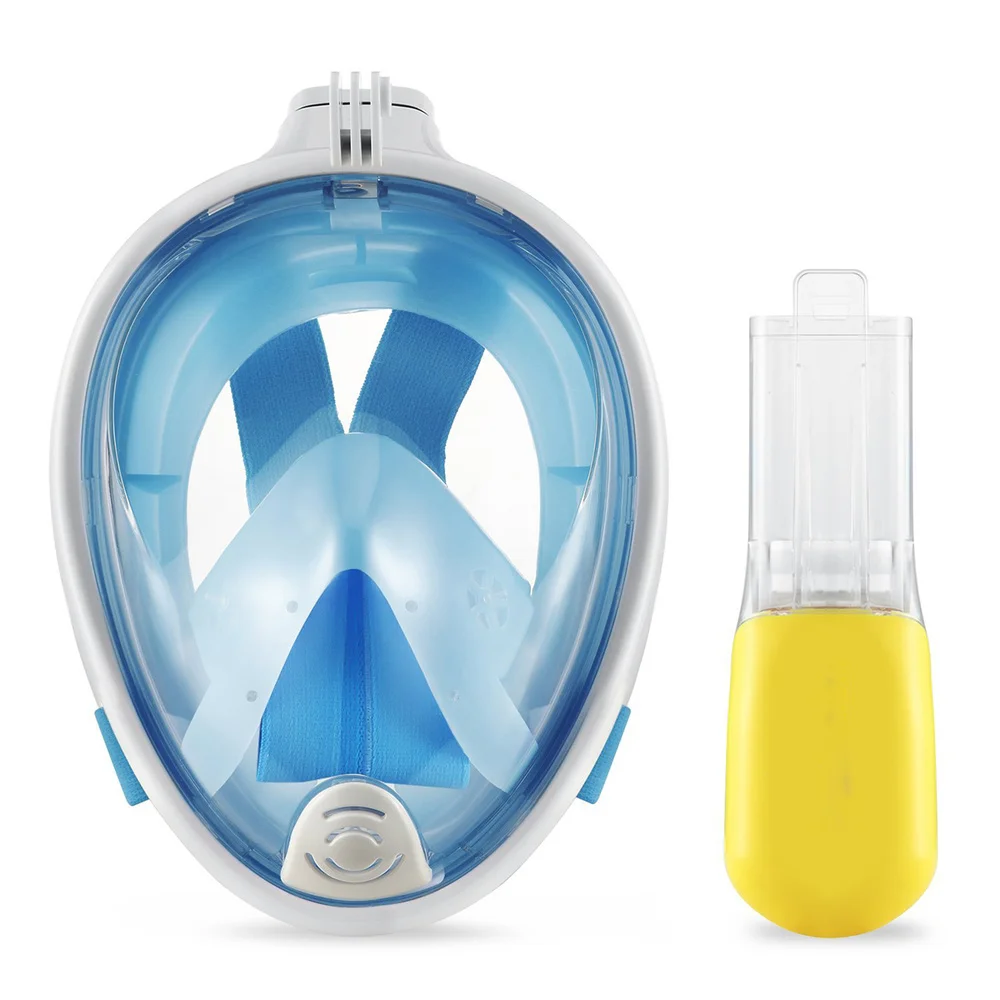 

180 Full View Panoramic Breakage-proof Snorkel Mask Full Face Snorkeling Design Anti-fog and Anti-leak Technology Diving Swimmi