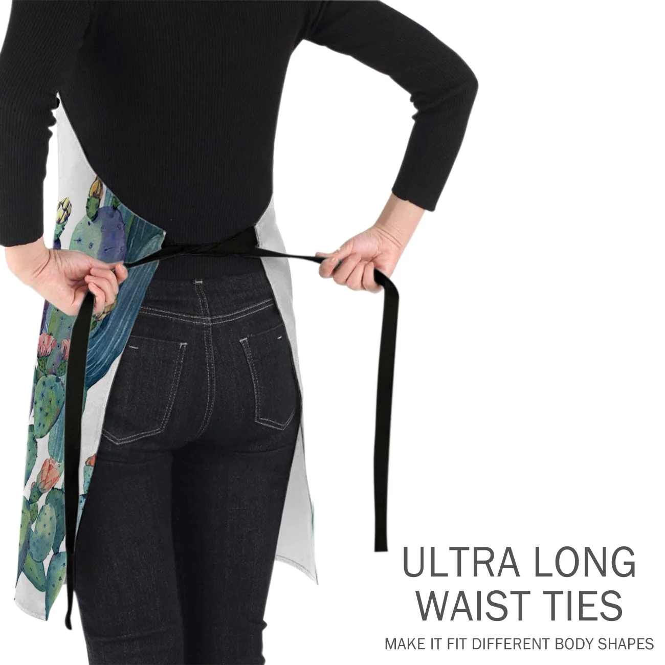 Акварельные кактус свежие скандинавские кухонные женские фартуки Детская