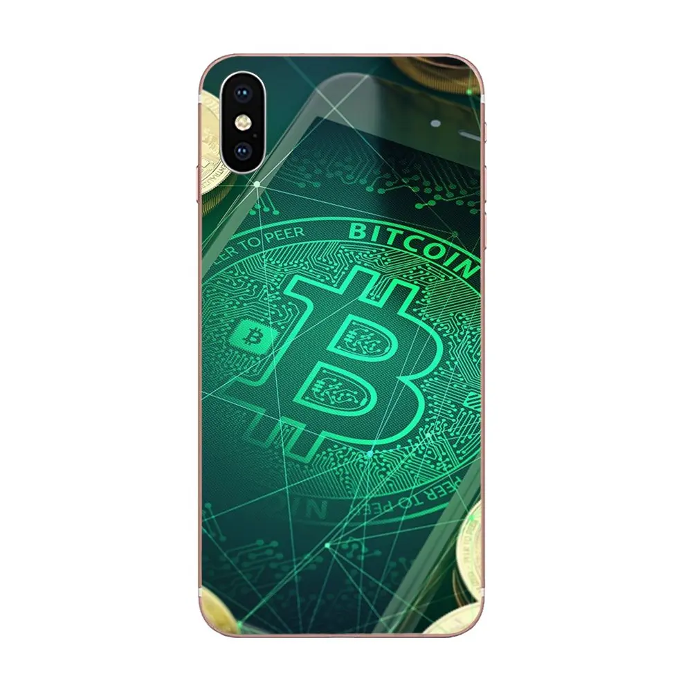 Bitcoin Coins Virtual Currency TPU Art Print For Huawei Honor Mate 7 7A 8 9 10 20 V8 V9 V10 G Lite Play Mini Pro P Smart | Мобильные