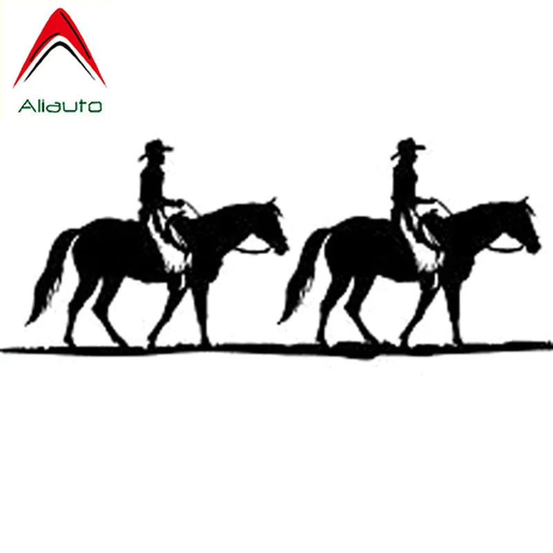 Aliauto Funny Car Sticker Gone Horse Ridding Cowboy Cowgirl and Styling Accessories PVC Decal for Motorcycle Mercedes 16cm*6cm | Автомобили