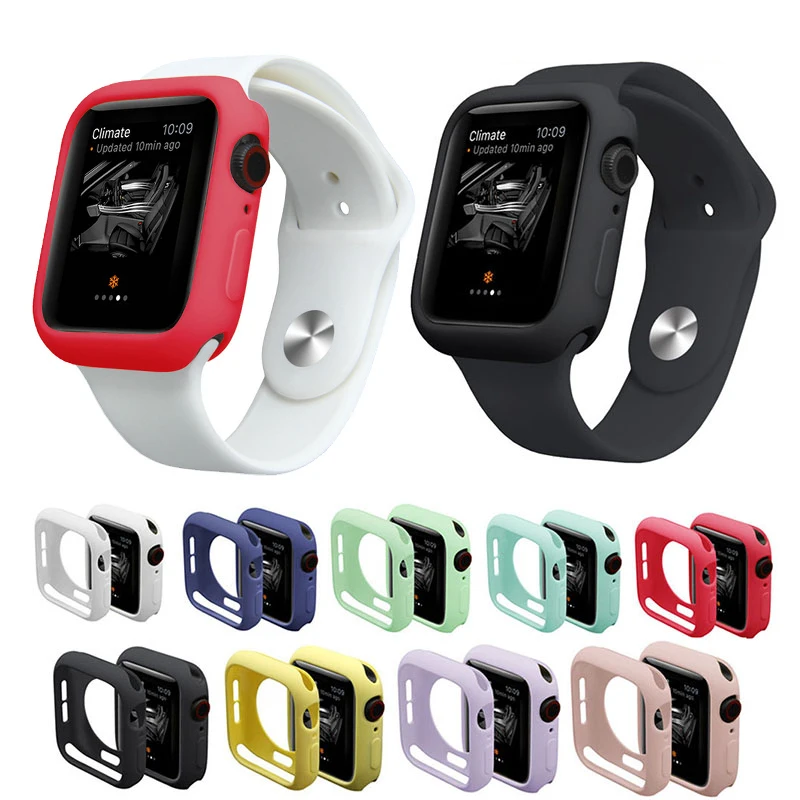 Ремешок для Apple Watch 4, 5, ремешок 44 мм, 40 мм, 3 iWatch, ремешок 42 мм, 38 мм, бампер, защита экрана, устойчивый к царапинам, ударопрочный чехол-крышка
