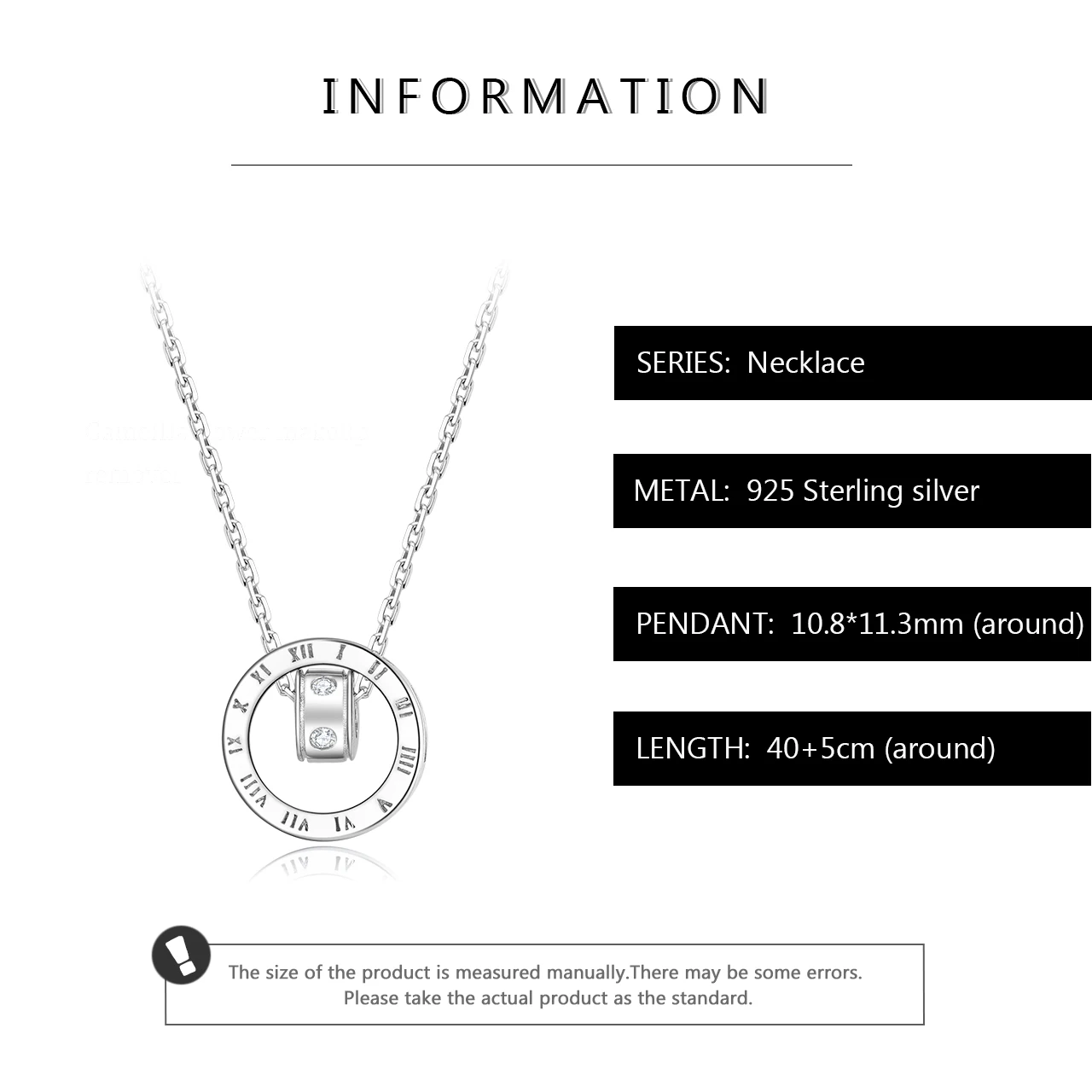 Аутентичные 100% Серебро 925 пробы европейские классические круглые часы стиль