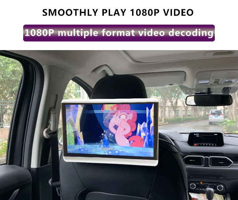 10,1 дюймов Android 8,1 4K 1080P 1920*1200 Автомобильный подголовник монитор сенсорный экран wifi/Bluetooth/USB/SD/HDMI/FM/Mirroring/Miracast