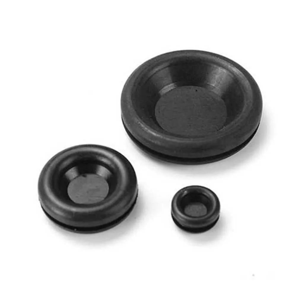 

125pcs Assortment Plugs 18 Sizes Gasket Ring Conductor Set Tool Grommet Kit Sealing Cables Protect Wire Waterproof Rubber