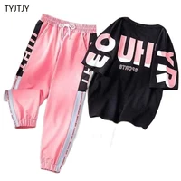 summer clothes for women 2 piece set women 2021 new fashion two piece sports suit female loose thin short sleeved casual clothes