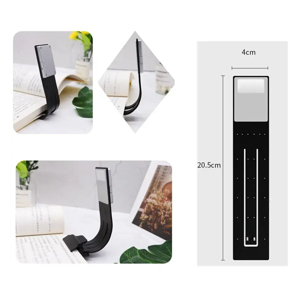 Теплый светодиодный светильник для чтения книг лампа зарядки через usb 3 уровня