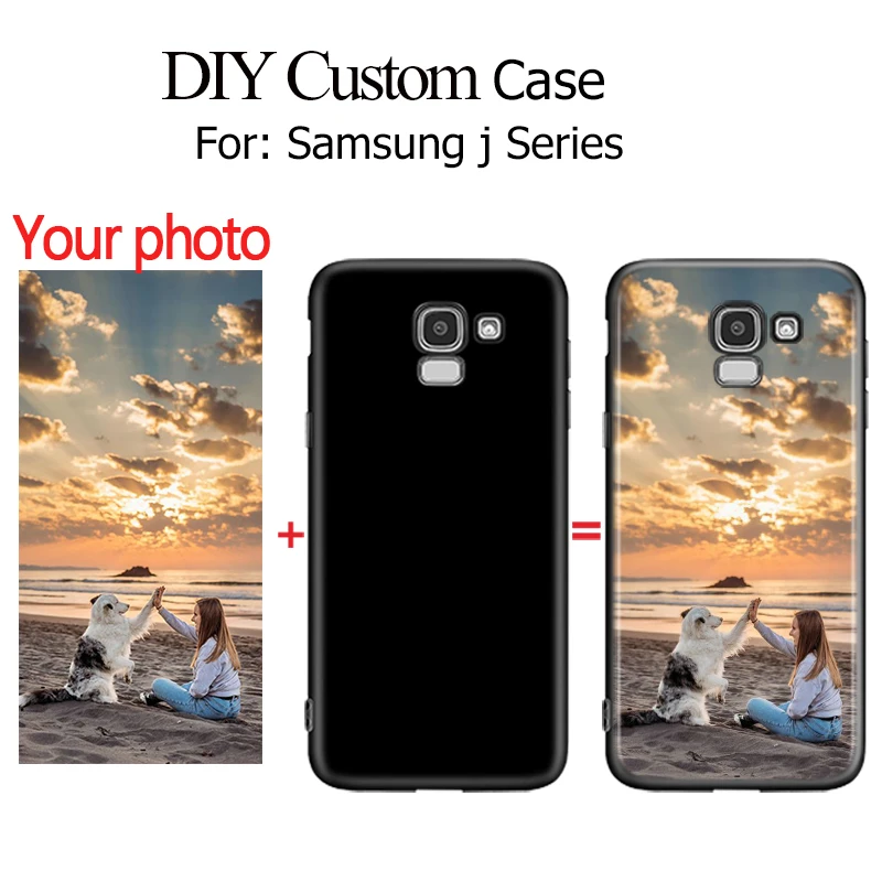 DIY персонализированный силиконовый чехол для Samsung Galaxy J8 J2 J3 J4 J5 J6 J7 Plus Core 2018 2017 2016