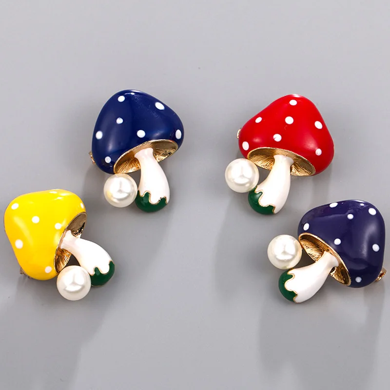 Женская металлическая брошь в виде гриба Faroonee платья свитера рубашки с имитацией