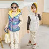 Windproof Waterproof Hooded Child Waist Coat Children Outerwear Winter Coats Warm Cotton Baby Girls Vest For Boys Kids Clothes 2