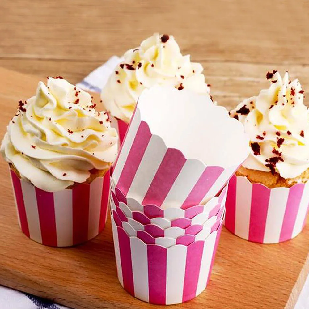 50 шт./компл. безопасный Материал милый выпечки Бумага чашки кекс формы для
