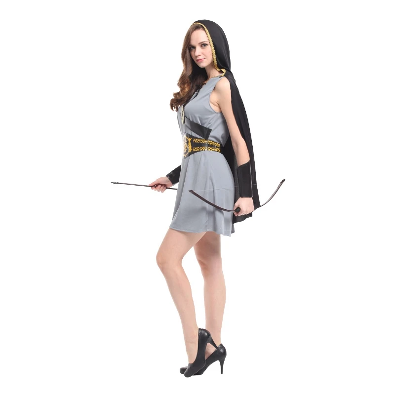 Женский костюм с капюшоном Umorden праздничный в стиле Ренессанс охотника Робин Гуд