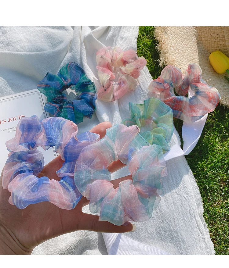 Новинка модная прозрачная сетчатая пряжа в полоску милая маленькая свежая