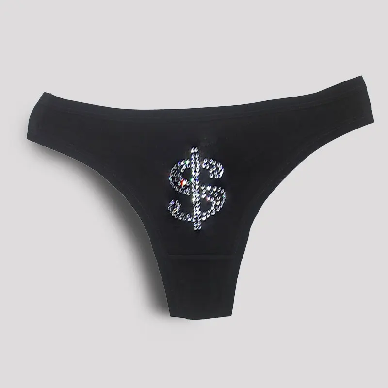 

XL-3XL Cotton Rhinestone Panties Female Underpants Sexy Brilliant Panties for Women Briefs Underwear Plus Size Pantys Lingerie