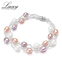 real natural pearl bracelet for womenmulti handmade cultured freshwater pearl bracelet jewelry gift
