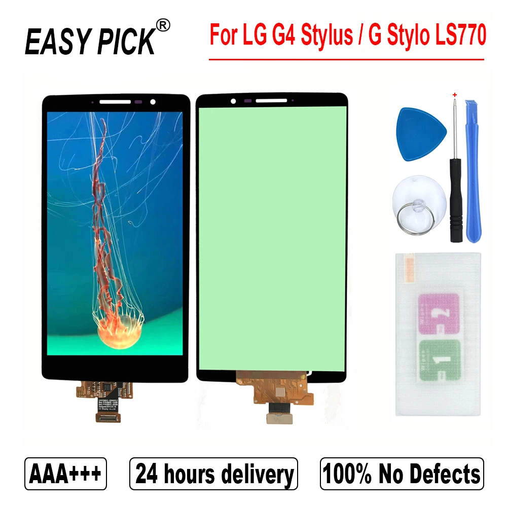 ЖК дисплей кодирующий преобразователь сенсорного экрана в сборе для LG G Stylo LS770 MS631