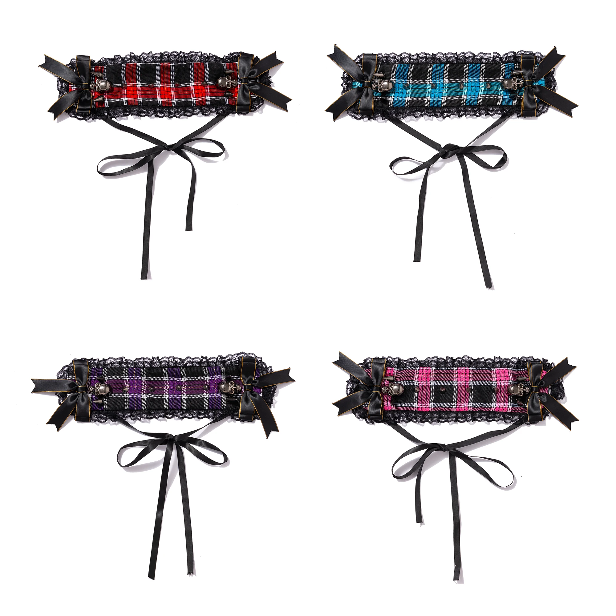 

Japanese Harajuku Girls Red Pink PlaidPleated Skirts Ball Gown Punk Sweet Lolita Cake Mini Skirt Y2K Women Red Skirt