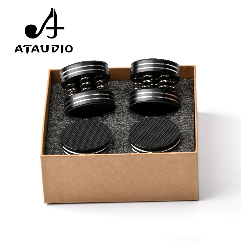 4 шт. ATAUDIO Пружинные амортизирующие подставки из алюминиевого сплава Hi-Fi аудио |