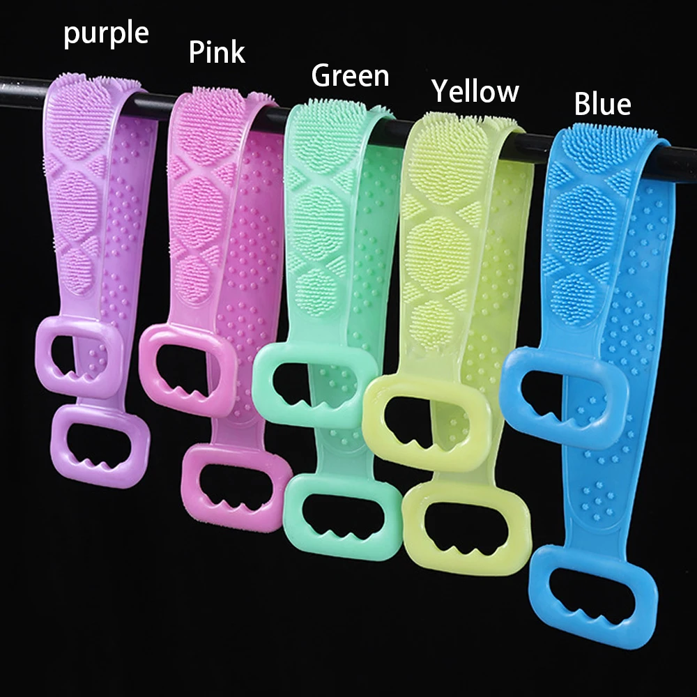 

Elastic Back Massage Scrubber Scratching Back Towel Bath Belt Body Exfoliating Massage for Shower Body Spa Cleaning Shower Strap