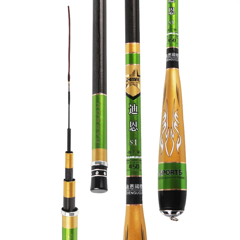 Enlarge 2.7m-6.3m Sturgeon Rod Super Light Super Hard Hand Pole 28 Carbon Taiwan Fishing Stick Carp Wedkarstwo Olta Spinning Canne Peche