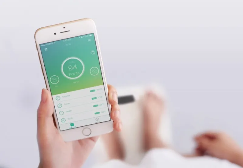 Белые умные YUNMAI, мини-весы, бытовые, премиум-поддержка, Bluetooth, приложение, процент жира, цифровые весы для взвешивания жира