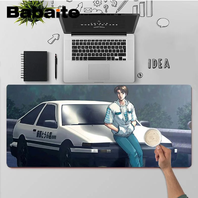 

Babaite Top Quality INITIAL D Super car AE86 gamer play mats Mousepad Free Shipping Large Mouse Pad Keyboards Mat