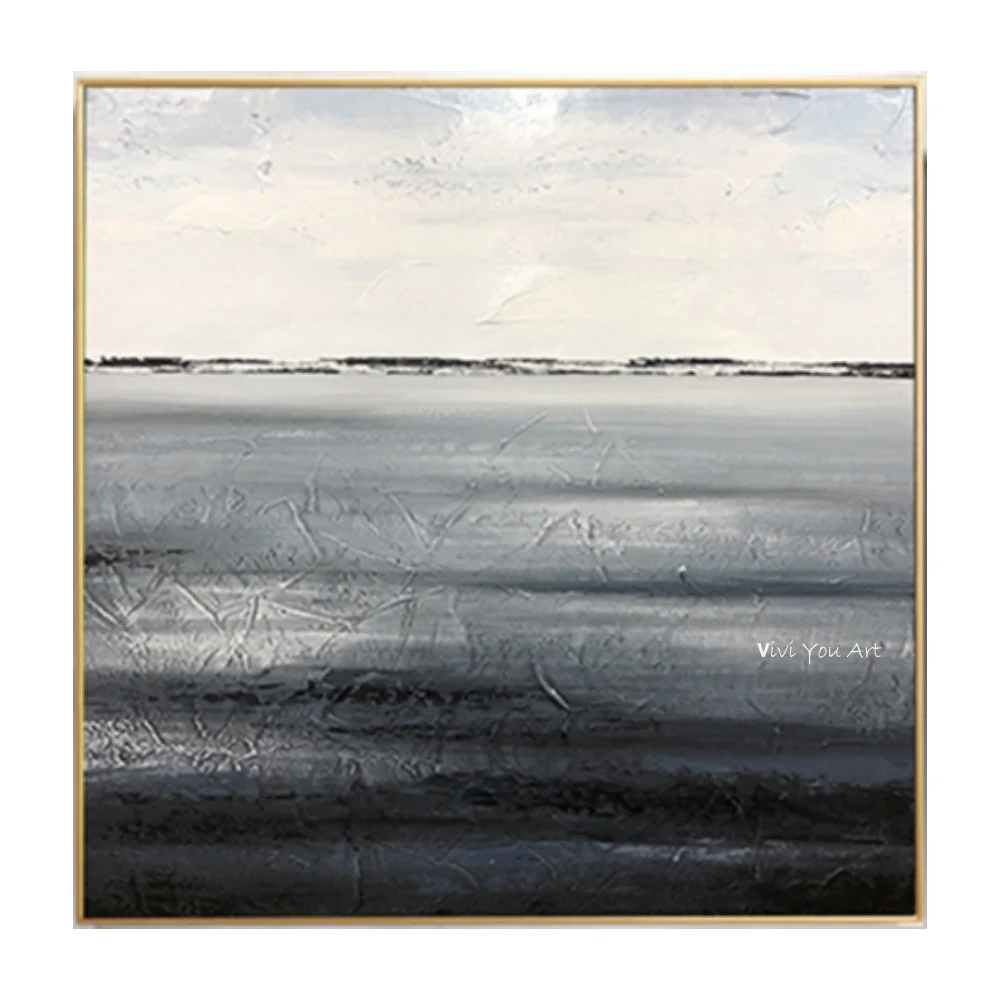 

Abstract Canvas Wall Art Modern New Heavy Textured Handmade Oil Painting On Canvas Wall Pictures For Living Room Home Decor