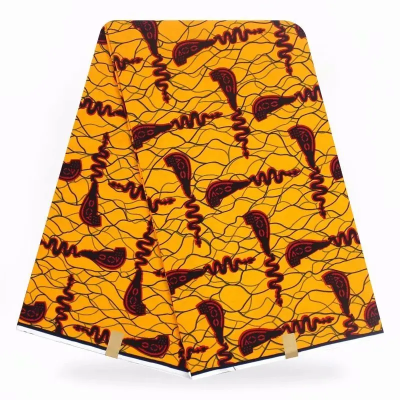 

African Fabric Ankara Fashionable Real Print Wax African Wax Veritable For Party Pagne Africain Soft Nigerian Veritable Wax